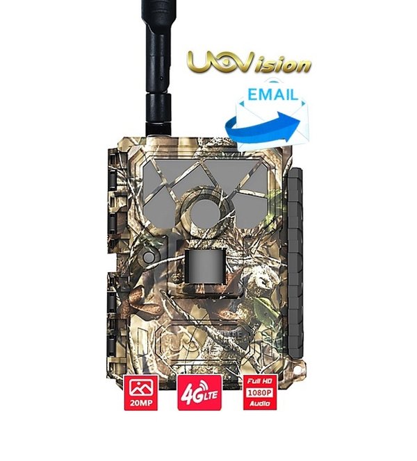 Uovision Glory 4G LTE eMail 20MP Full HD, etäohjattava riistakamera